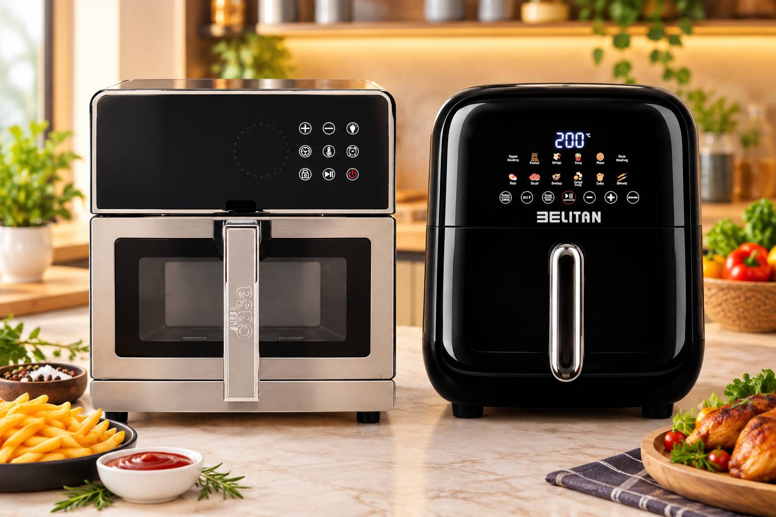 مقایسه سرخ کن بلیتان BT-6685 و سوپر کاسا CA-101؛ دو هواپز ۸ لیتری