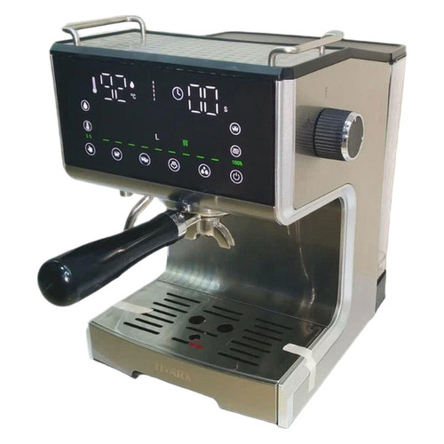 اسپرسوساز 1250 میلیلیتری تیوارکس مدل TX-7170 Plus، با مصرف پودر قهوه، مناسب تهیه اسپرسو، امریکانو و لانگو، دارای 2 عدد نازل قهوه، حالت آماده به کار، سیستم pre-infusion، مکانیزم نظافت خودکار، سیستم گرم کردن فنجان، سینی چکه گیر